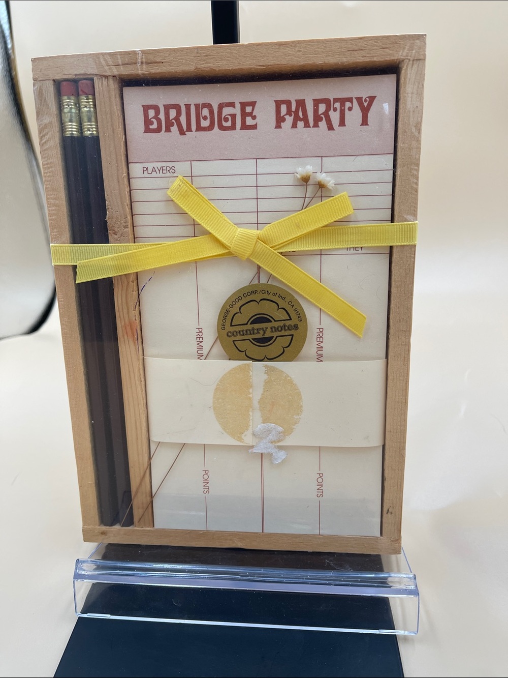 Bridge Party Scorepad Gift Set New In Package